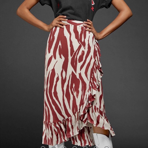 anine bing zebra skirt
